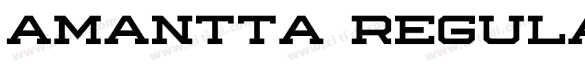 Amantta Regular字体转换